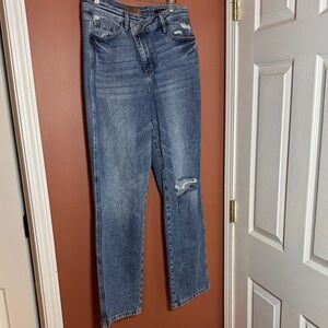 Judy Blue Rigid Magic Dad Jeans